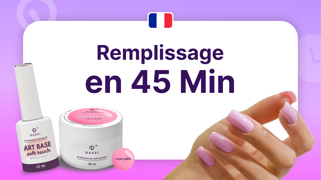 Remplissage rapide en 45 min avec la manucure russe expresse